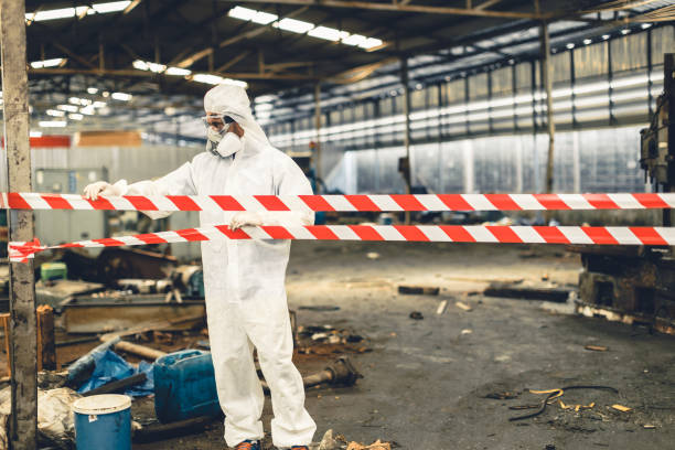 Professional Biohazard technician working in Groveton, VA